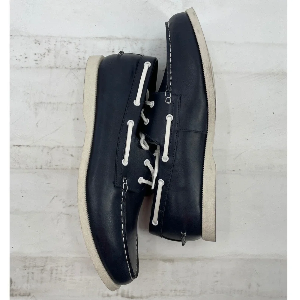Club Room Boat Shoes Elliot 12M Navy Good